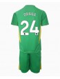 Manchester United Andre Onana #24 Torwart Ausweichtrikot für Kinder 2024-25 Kurzarm (+ Kurze Hosen)